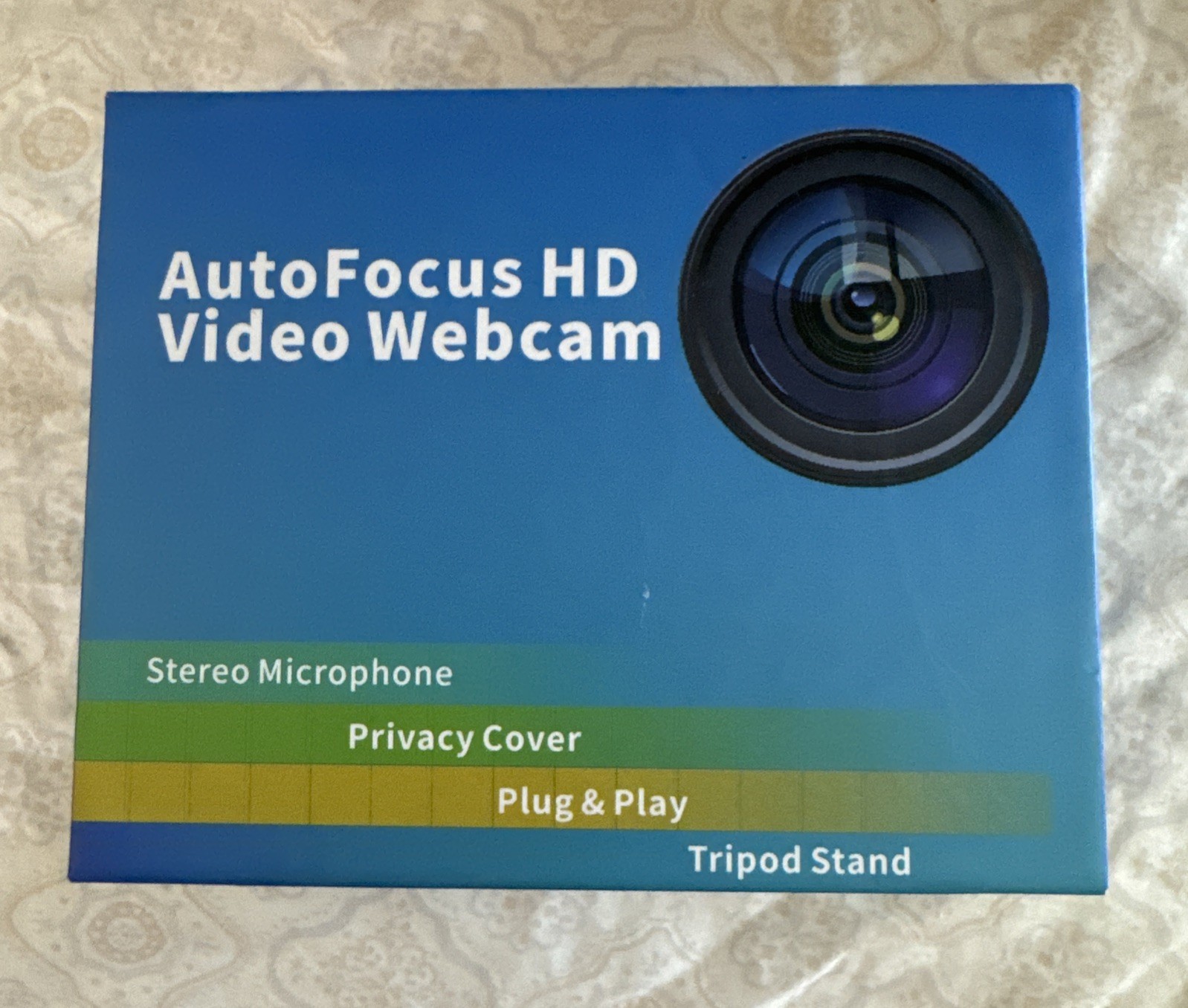 New HD Pro Webcam 1080p Video Call, 15MP Autofocus, Stereo Microphones