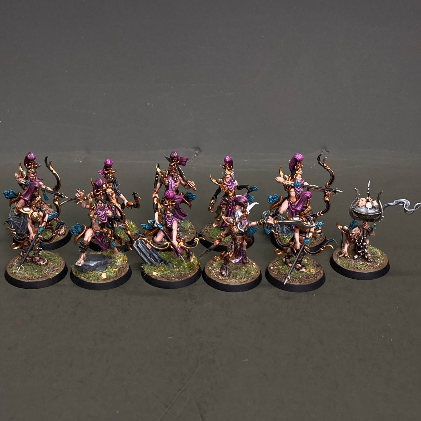 Warhammer Age of Sigmar Slaanesh Presale Blissbarb Archers Painted by Studio *10