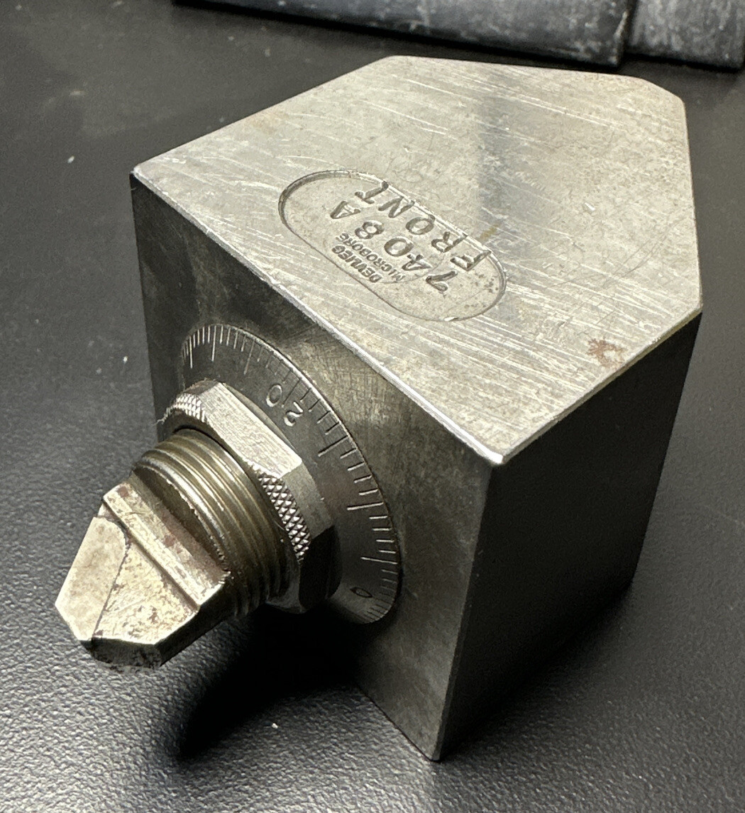Devlieg Microbore 7408A Grinding Fixture Block Tool Sharpening Jig Machinist
