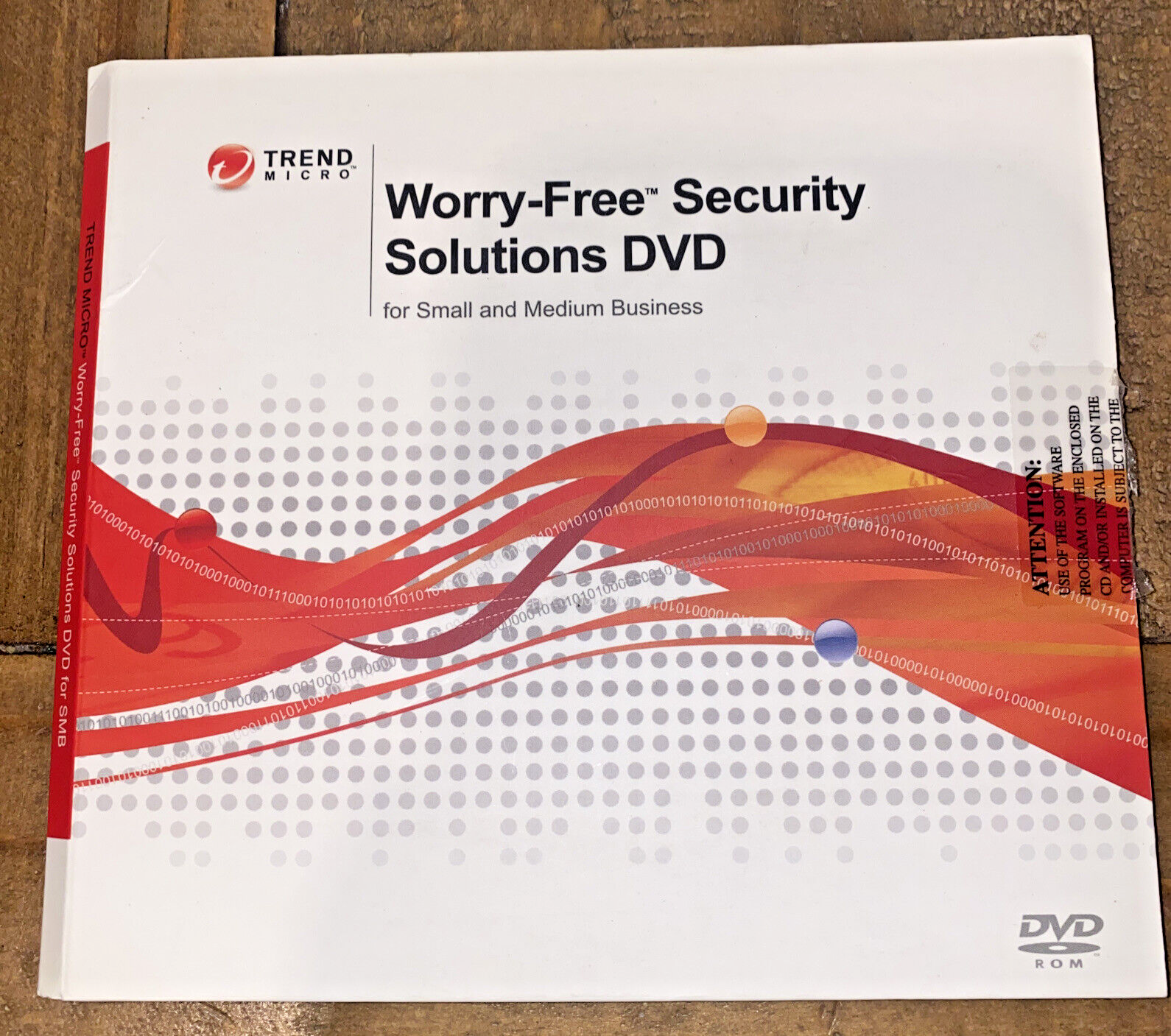Trend Micro Worry-Free Security Solutions DVD SBEC33188 | Used - Good Condition