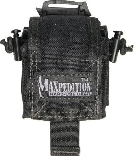 Maxpedition Mini Rollypoly Black 0207B Folding Pouch designed to carry a standar