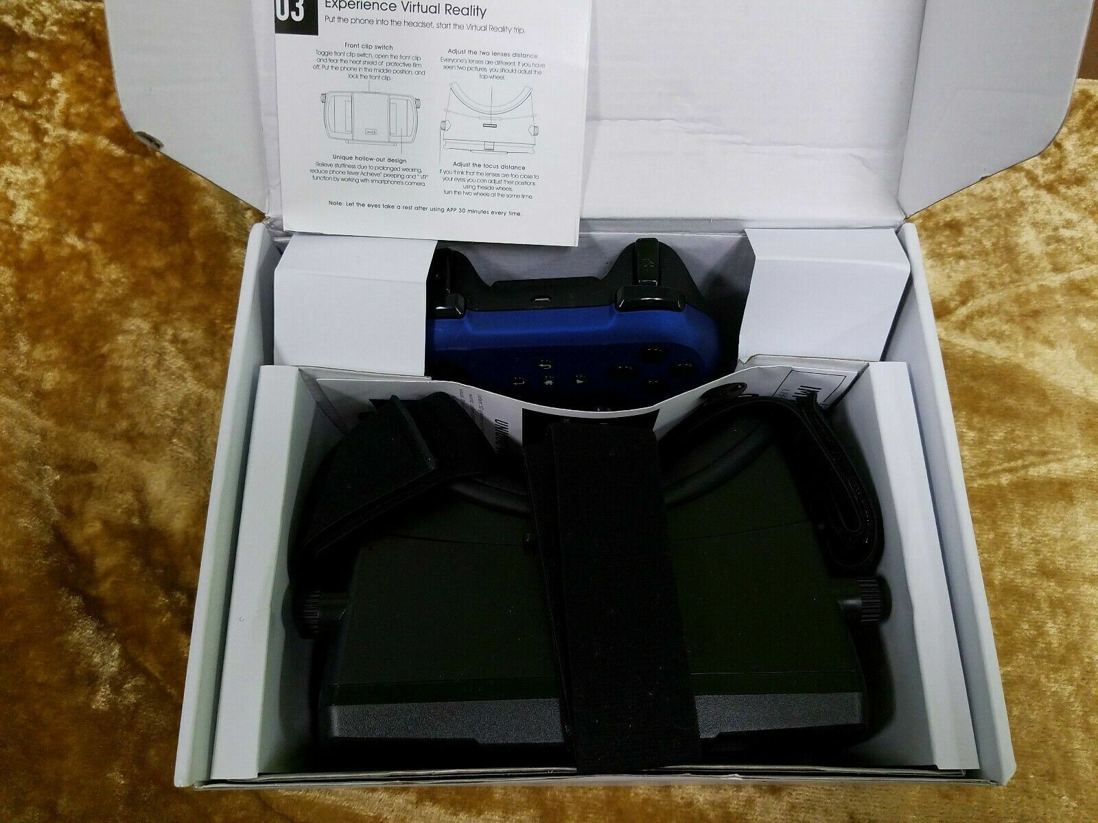 VR LMJ3 3D Virtual Reality Headset FOV96 IPD Focus with Blue Controller Lefant