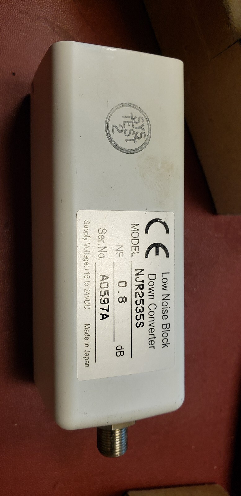 NJRC  NJR2535S Qty of 1 per Lot LNB 11.7-12.2 GHZ LO=+/-35kHz Ku PLL  ( GB-B8)
