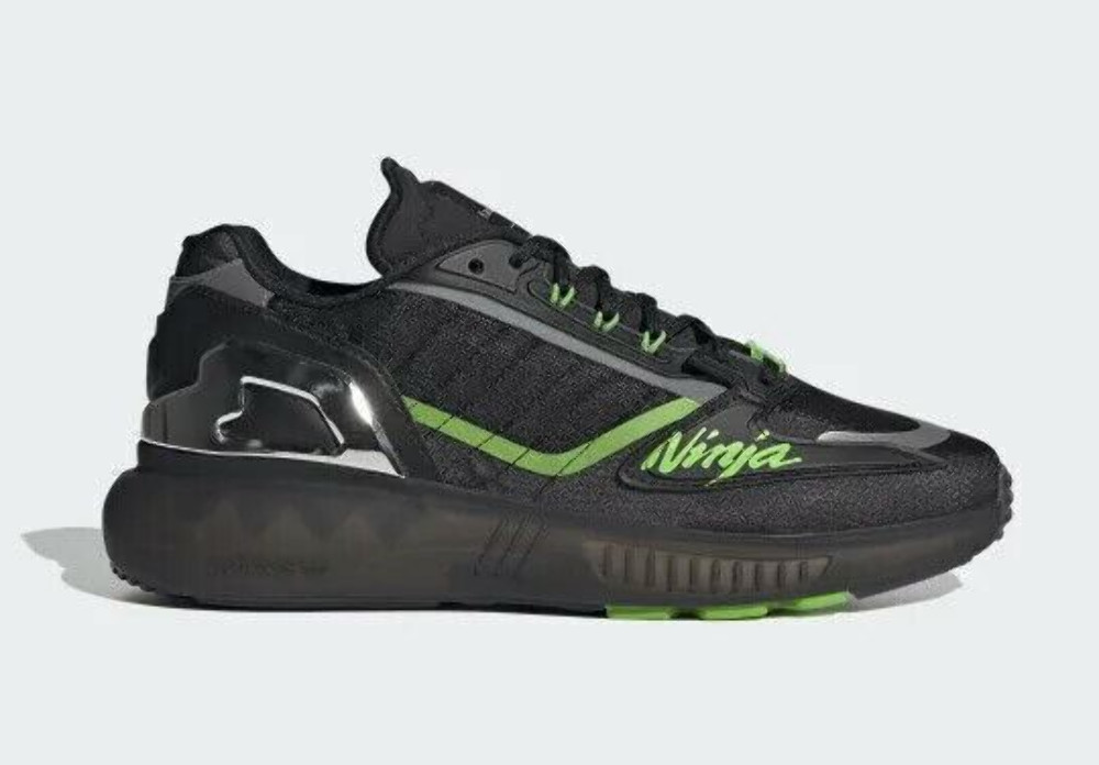 ADIDAS ZX 5K Boost Kawasaki Shoes Black/Green Men's Size 10 195733970260
