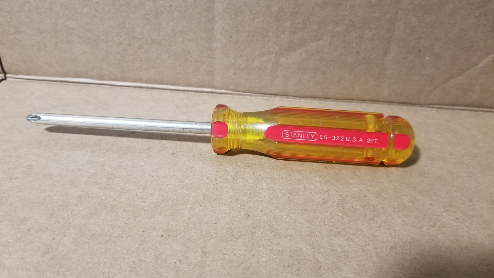 Vintage Stanley USA 65-322 2PT Modified Phillips Screwdriver . VGC