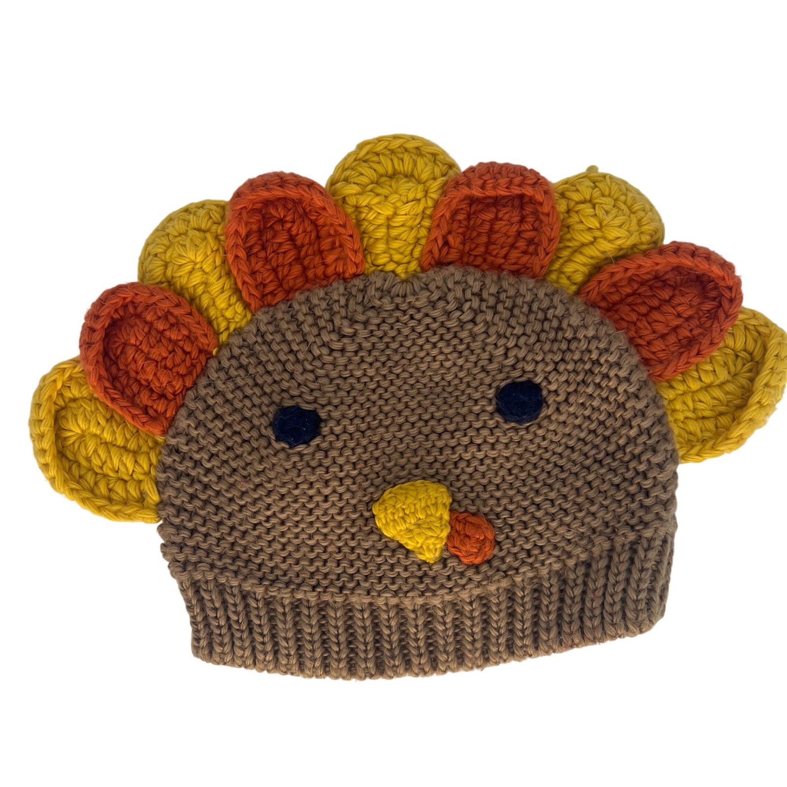 Just One You Made by Carter's Kids Turkey Beanie Hat One Size Thanksgiving Knit