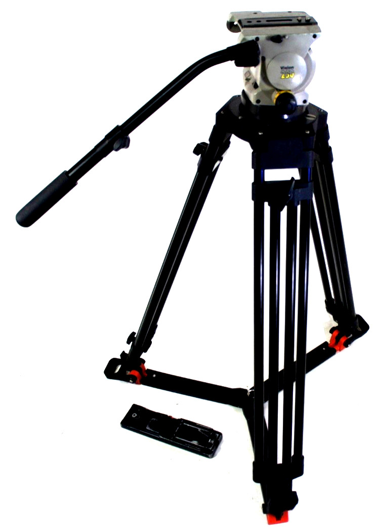 VINTEN VISION 250 HEAD TBAR PLT TDK DA MITCHELL TRIPOD GRS BAG DEFECT READ 73Lbs