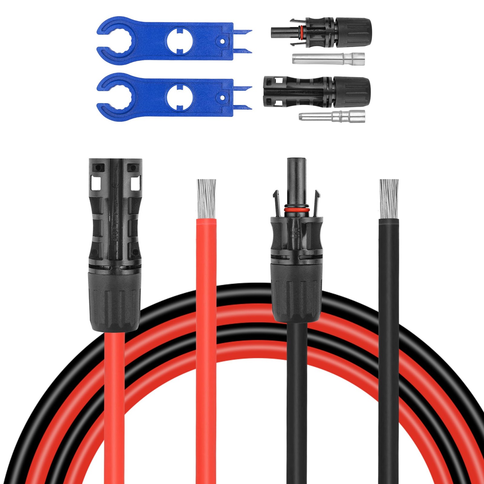 Kimbluth 30 Feet 8Awg Solar Panel Extension Cable8 Gauge Extension Cord Solar