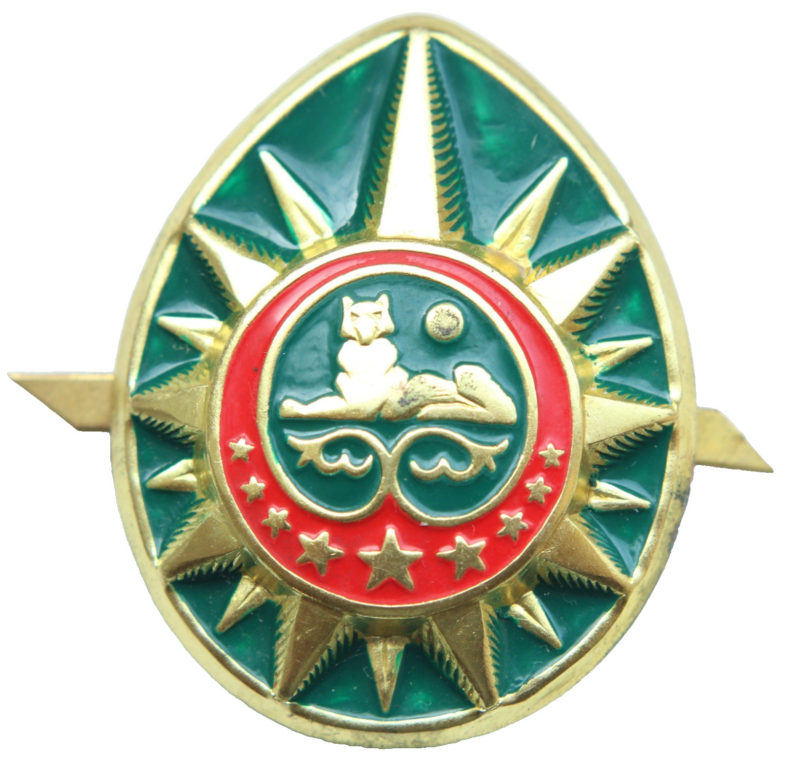 Chechen Army Officer Cockade Cap Badge Of The Armed Forces Of Chechnya