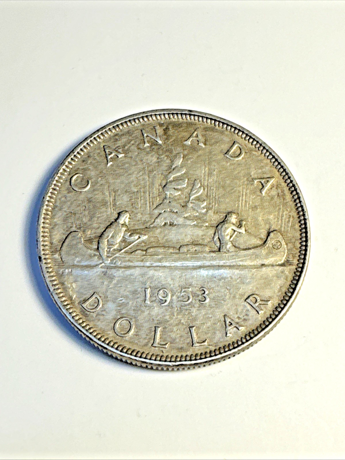 1953 Canada Silver Dollar Elizabeth II 80% Silver Coin