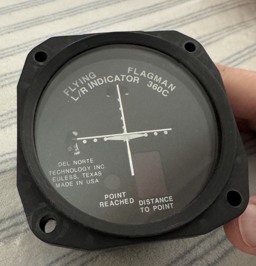 Aero Instrument Supply Del Norte 360C Aviation L/R Turn Indicator Coordinator