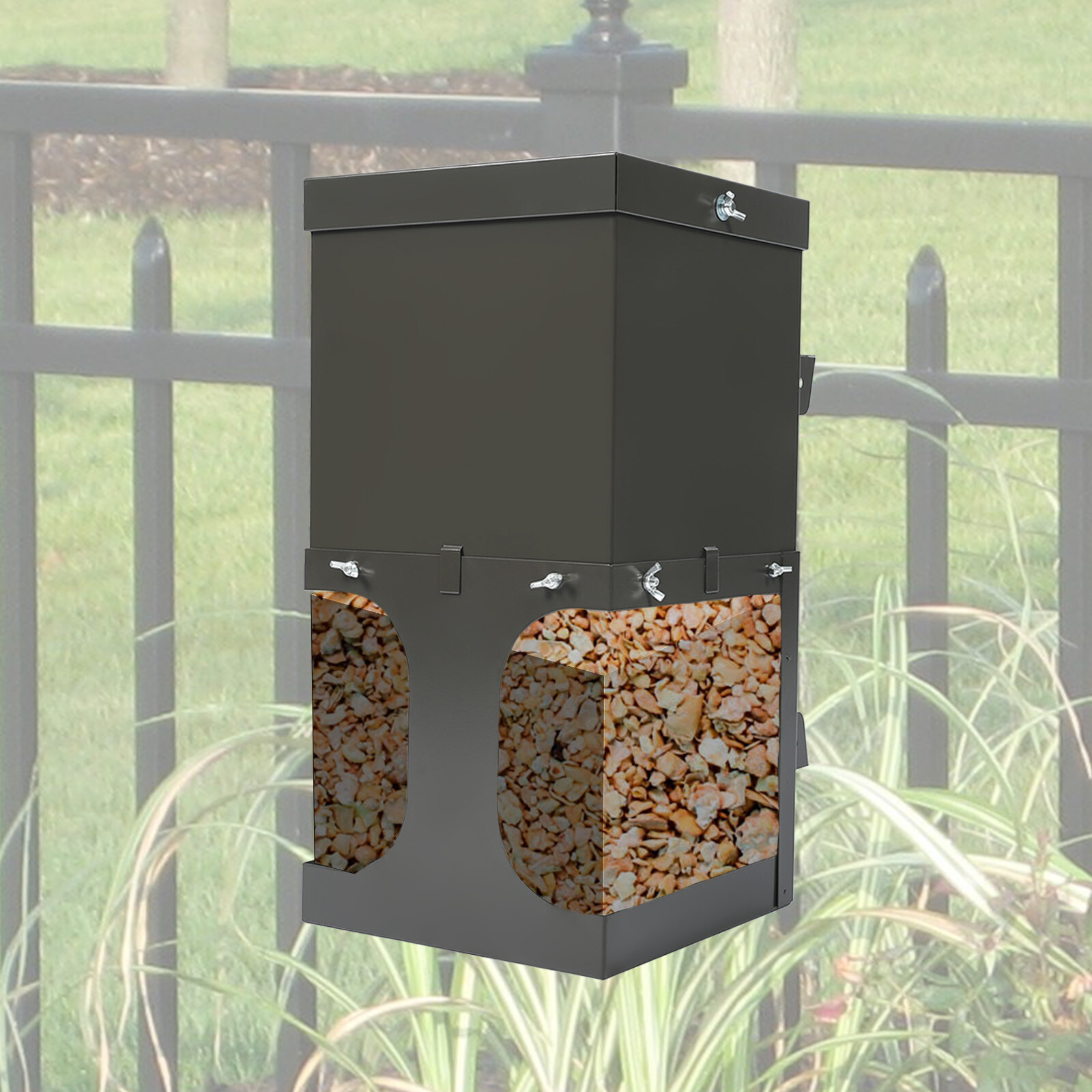 For Deer Wildlife & Farm Animal Feeder-Holds Salt & Other Feed Supplement Blocks