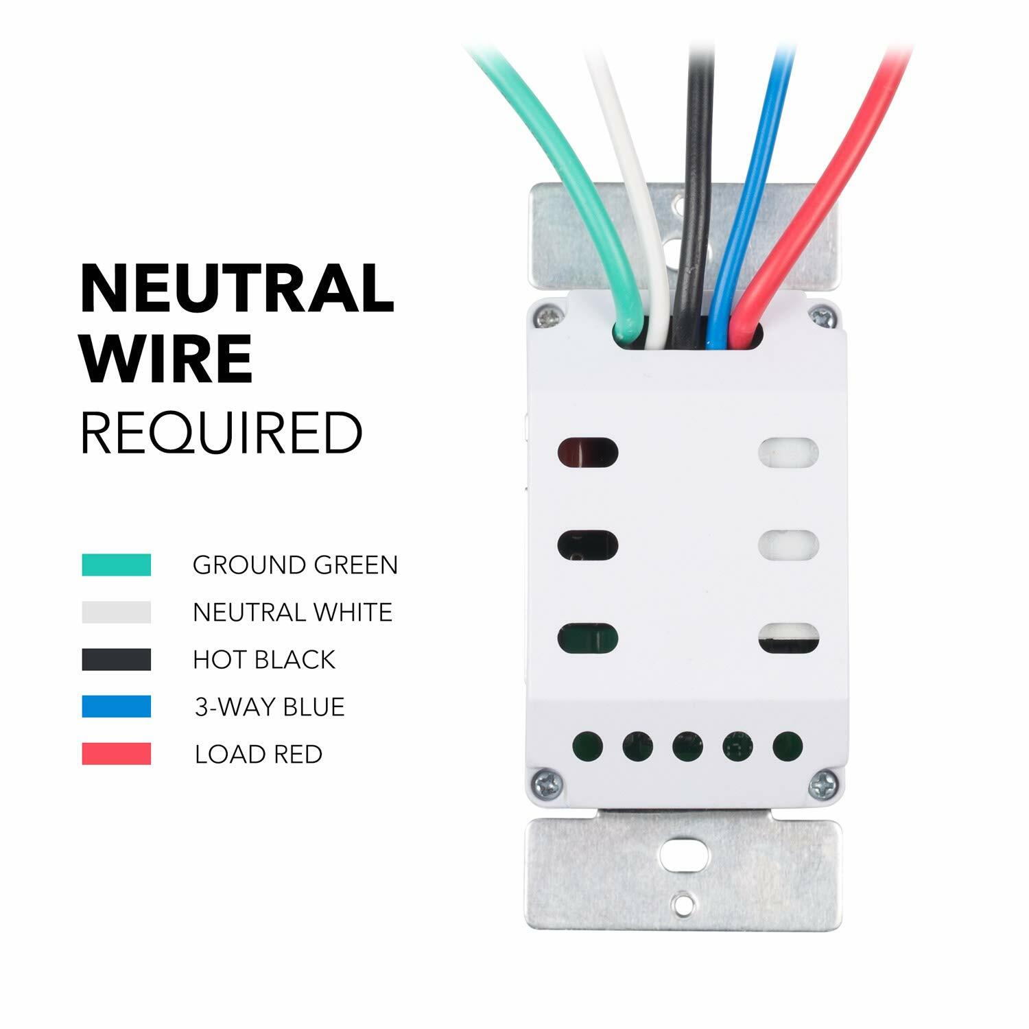 BN-LINK 7 Day Programmable Timer Switch, Single or 3 Way, blue background light