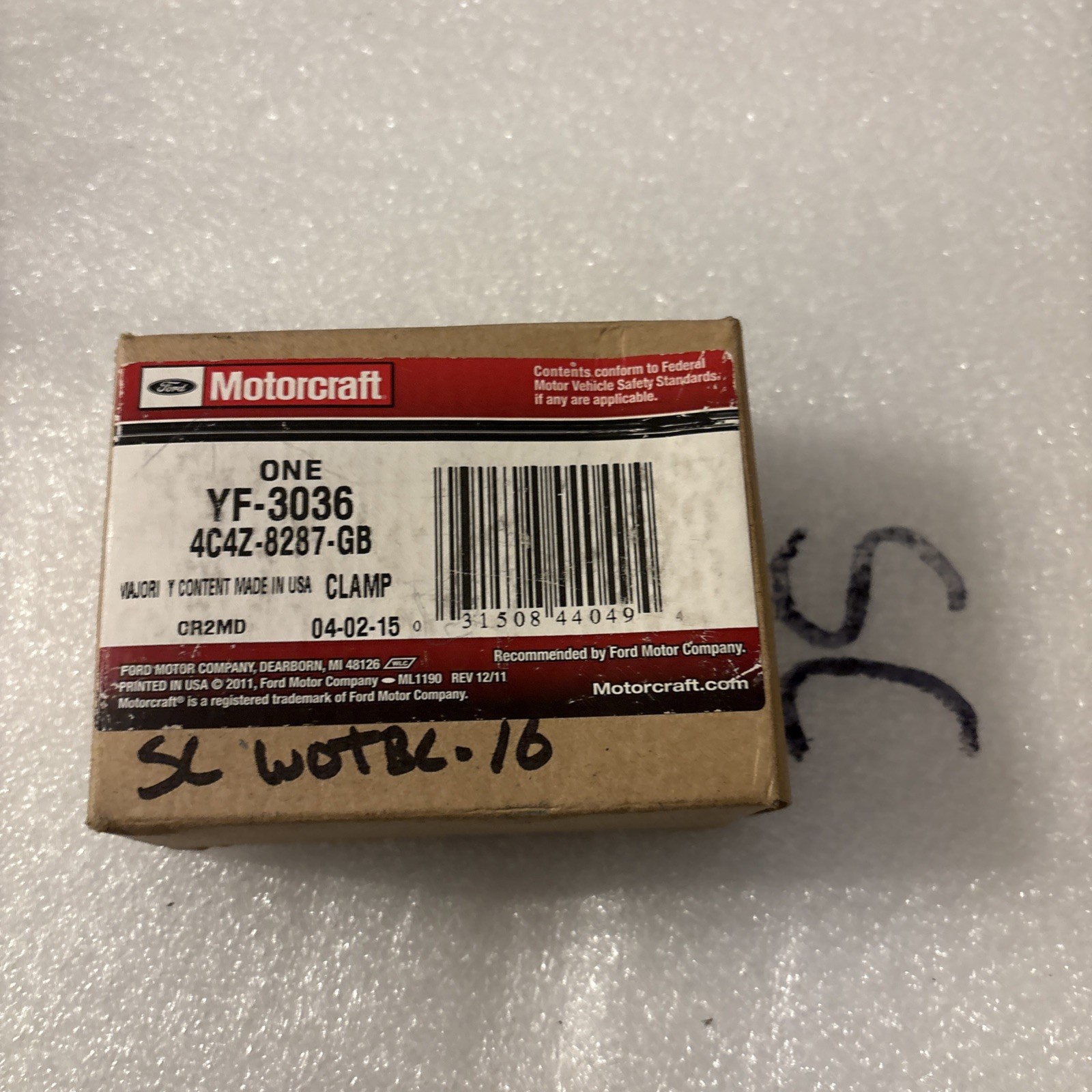 Genuine Motorcraft Hose Clamp YF-3036 4C4Z-8287-GB Fits Ford OEM Replacement