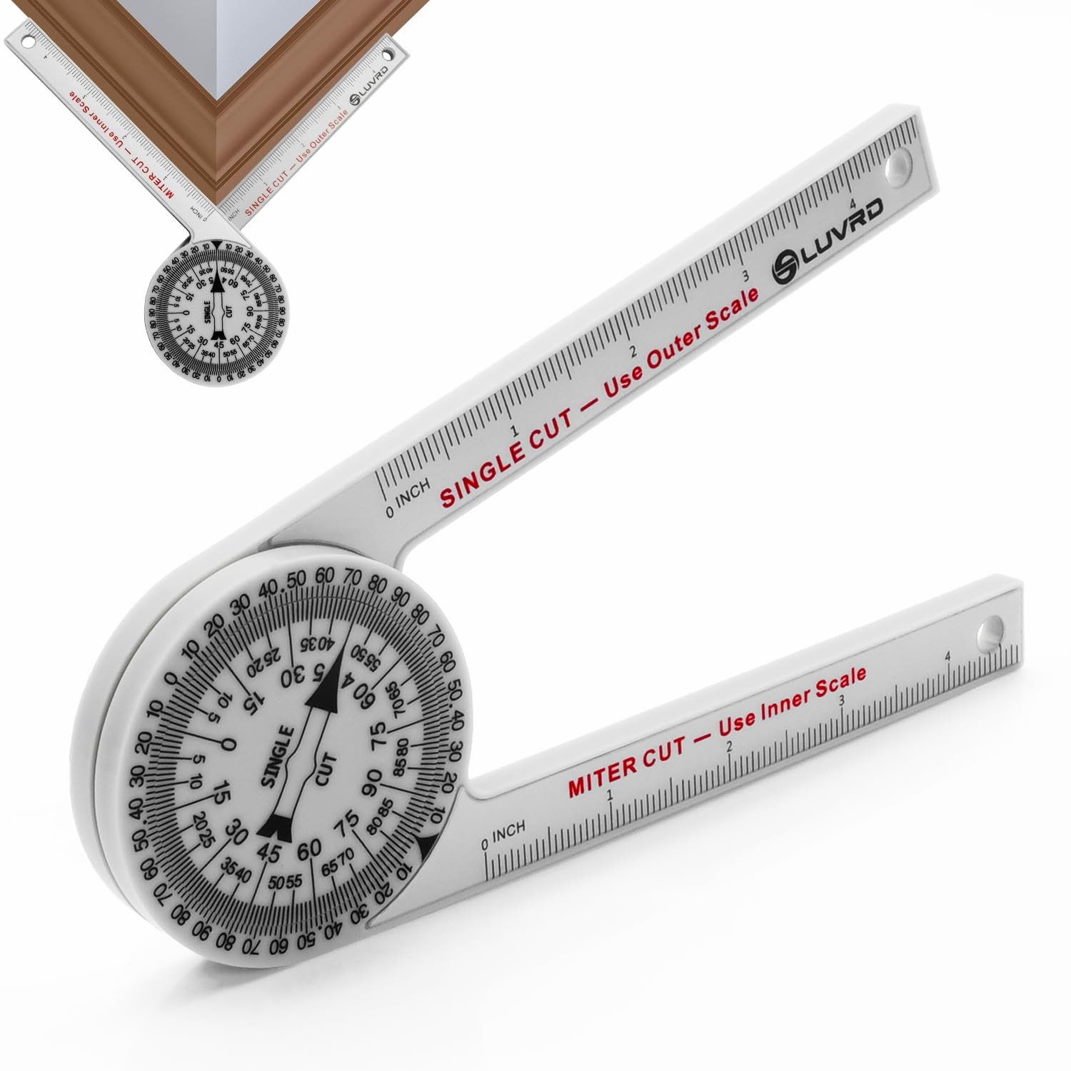 Miter Saw Protractor, Professional Miter Angle Finder for Woodworking Replace...