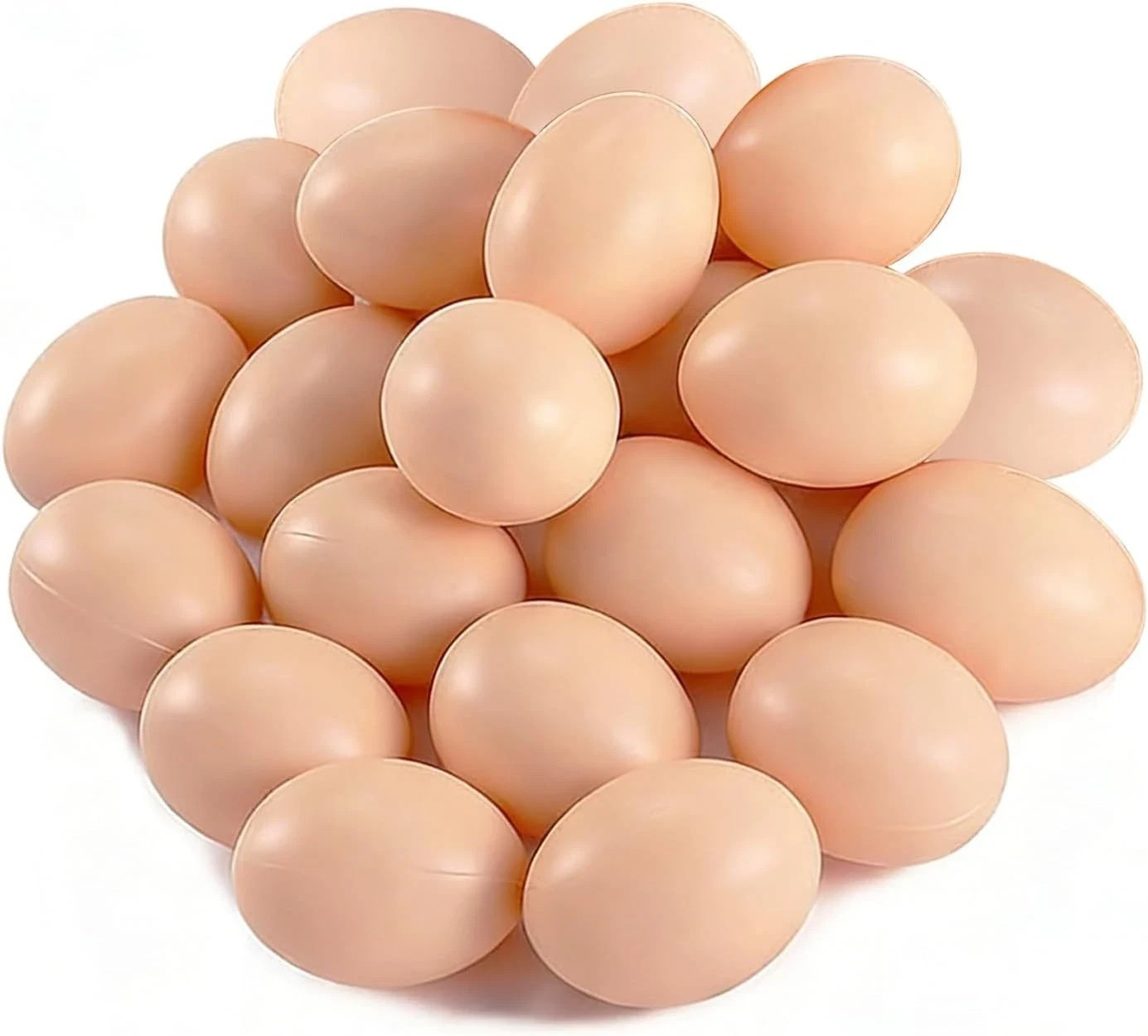 Fake Nest Eggs Wooden Brown Easter Eggs for Craft Get Hens to Lay Eggs 20Pcs