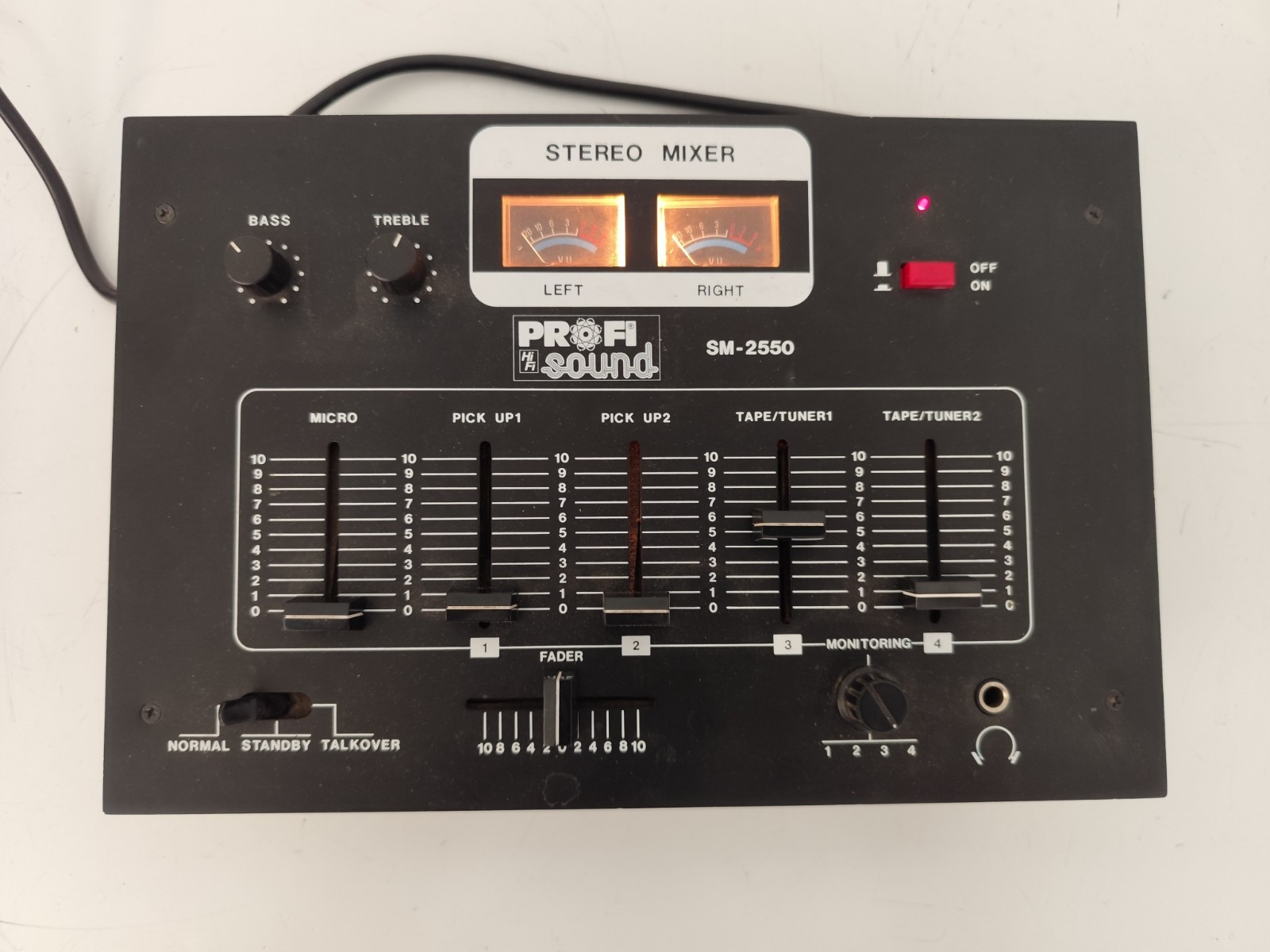 DJ stereo mixer, retro 80-ties PROFI SOUND SM2550
