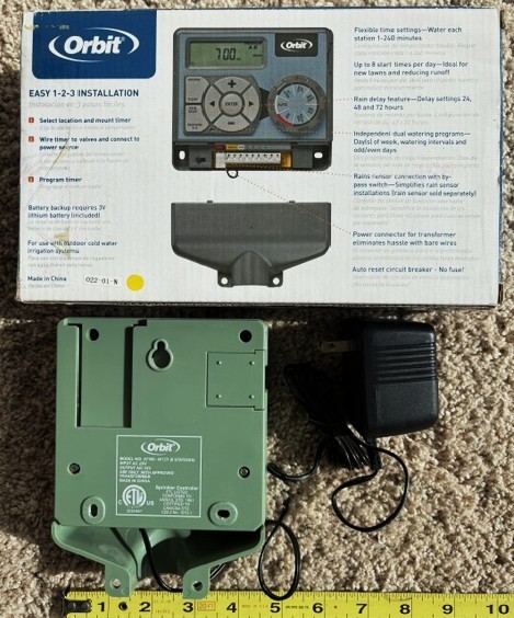 Orbit 28956 Sprinkler Timer 6 Station 2 Program Indoor Easy Dial System READ