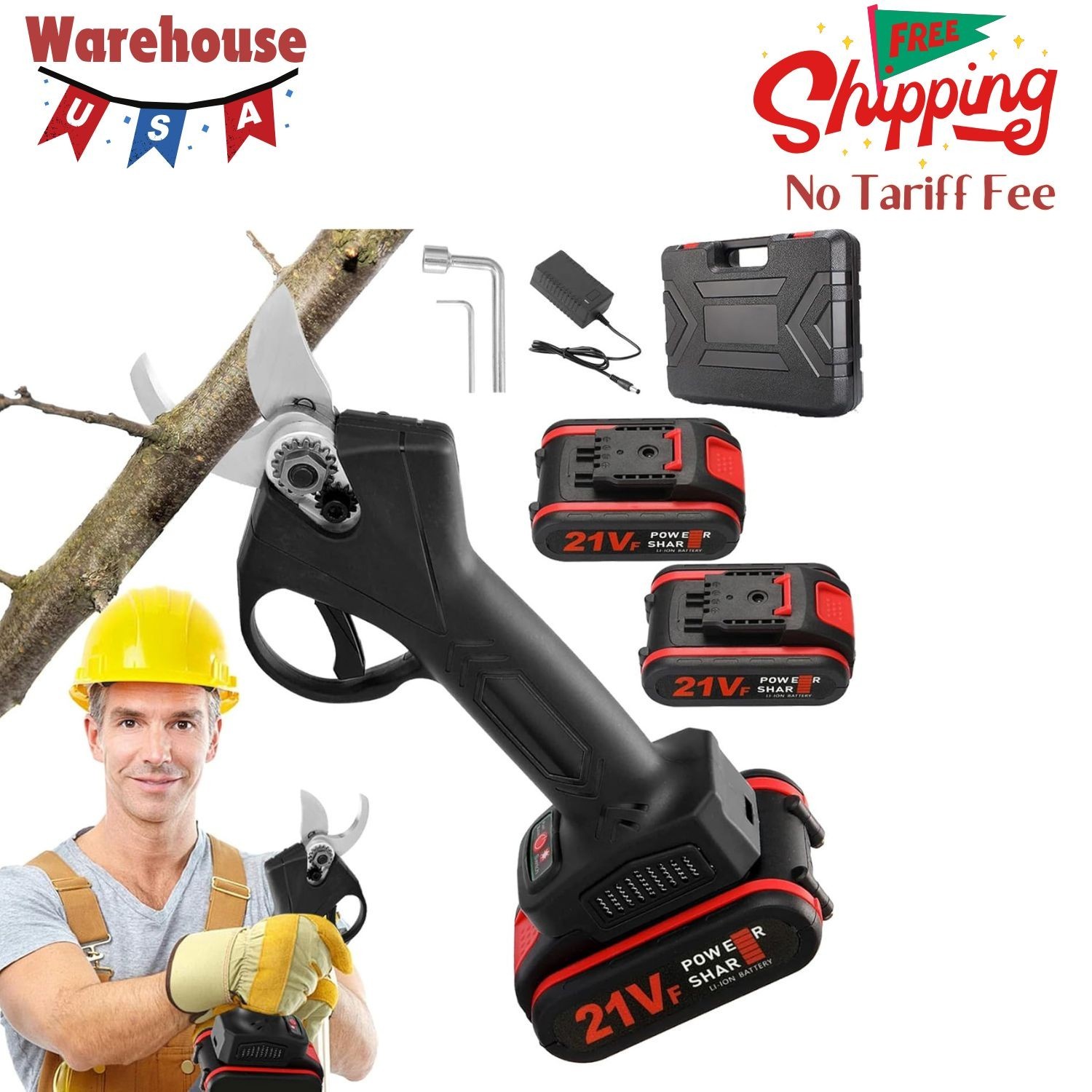 Wood Ranger Power Shears, 2025 Upgraded Electric Shears For Gardening