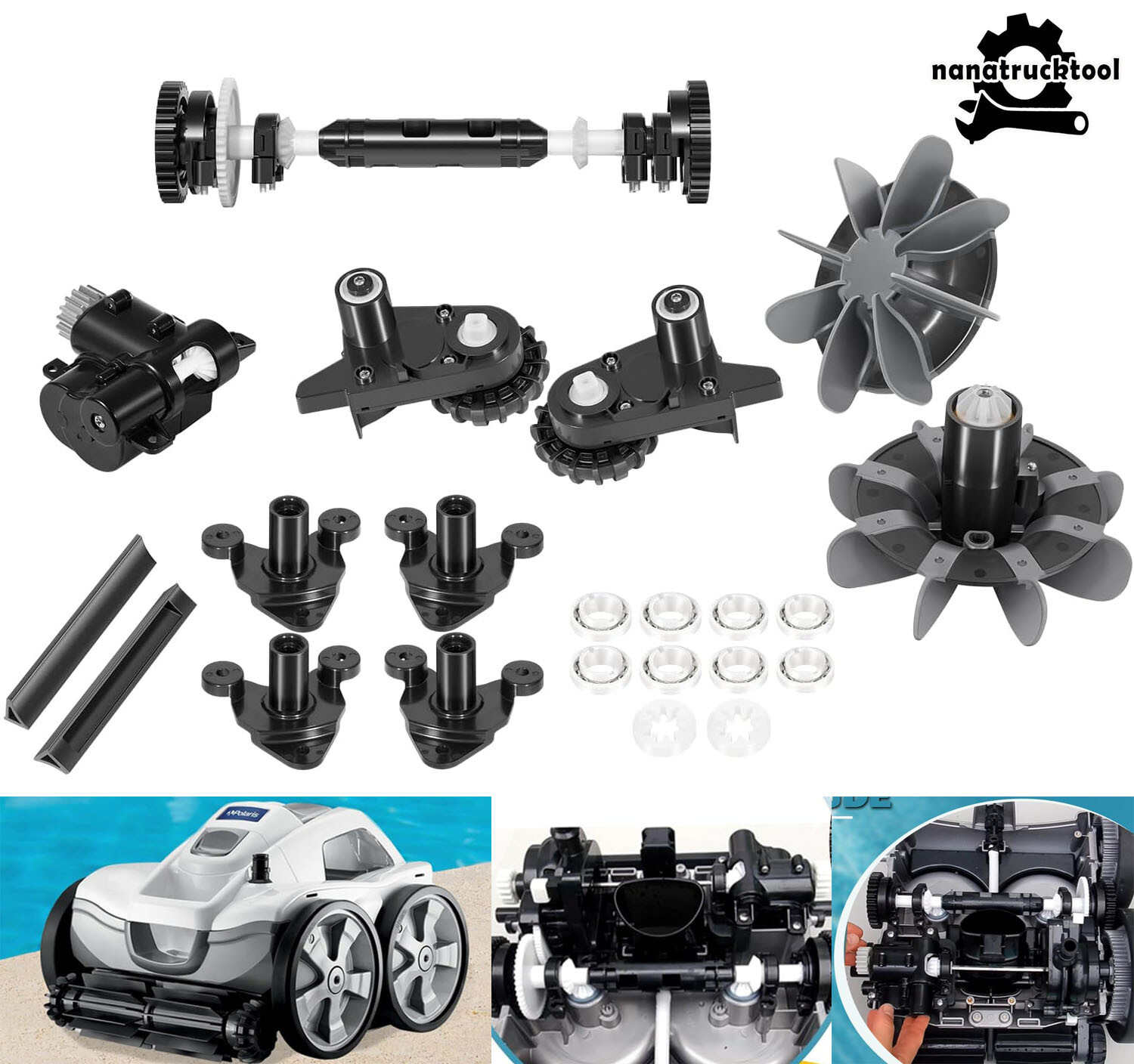 For Polaris Quattro P40 P4000 Pressure Side Pool Cleaners Tune Up Kit R0995100