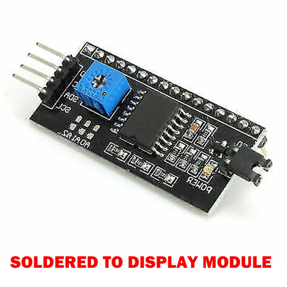 2PCS 1602 BLUE LCD HD44780 With IIC I2C Serial Interface Adapter Modules Display