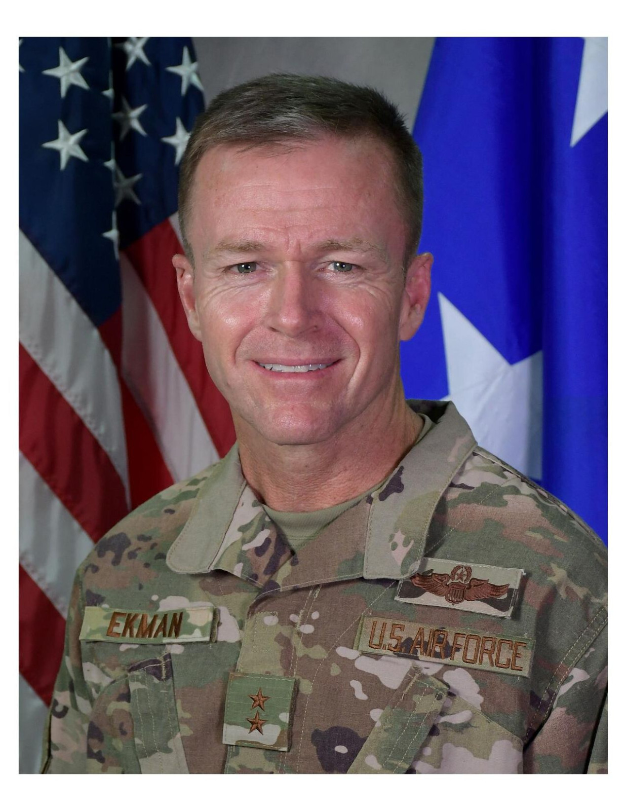 Unites States Air Force General Kenneth P. Ekman 8x10 Photo On 8.5" x 11"