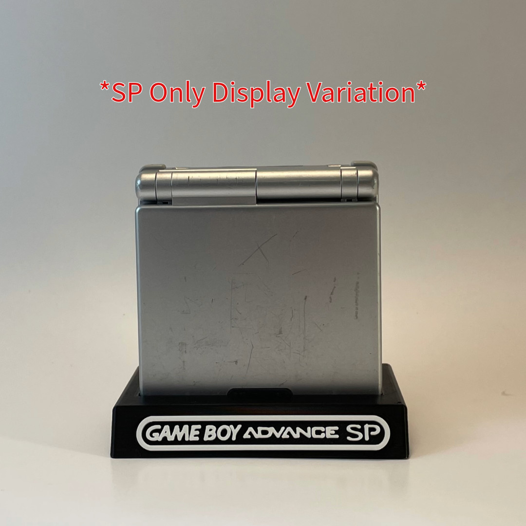 Game Boy Advance SP & 1 Game Case Display/Stand -DISPLAY ONLY (Customize Colors)