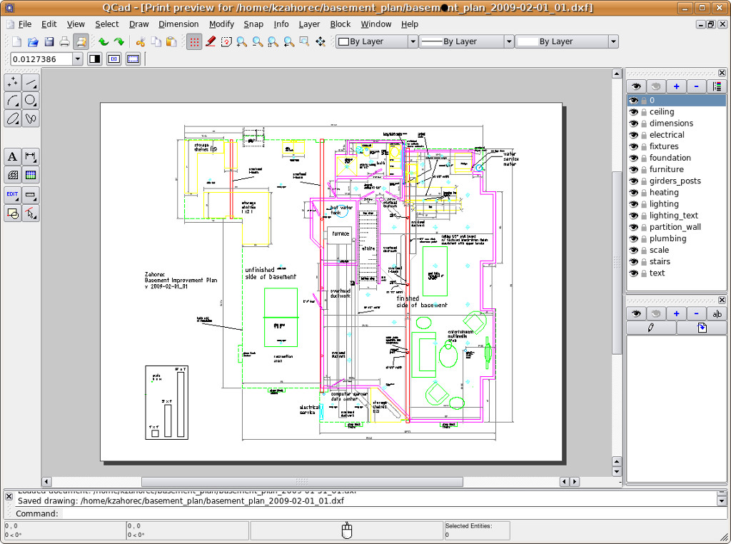 Libre Cad 2D - Computer Aided Design CAD Software Package for Windows on CD