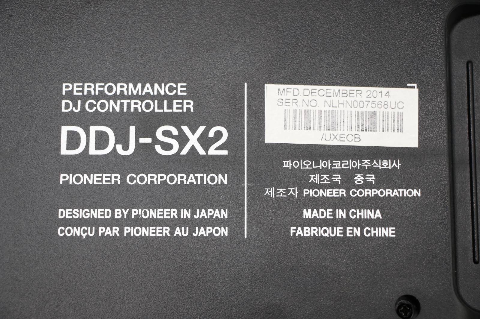 Pioneer DDJ-SX2 Digital DJ Controller Serato - Black