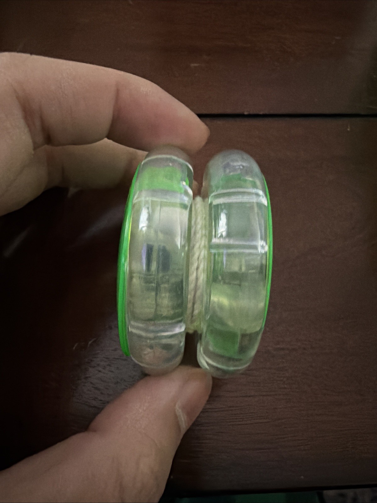 Vintage Clear Lime Green Yo Yo