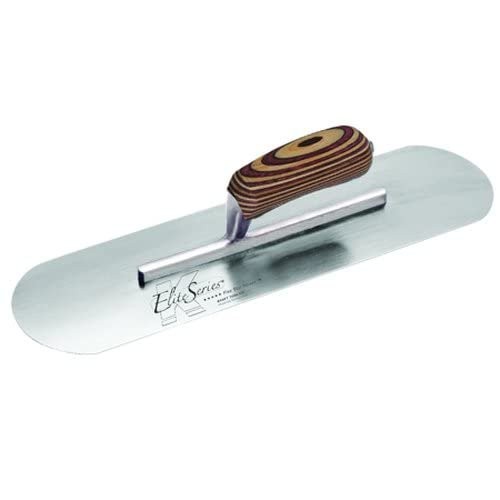 Kraft CFE440 20"x5" Elite Five Star Carbon Pool Trowel – Wood Handle