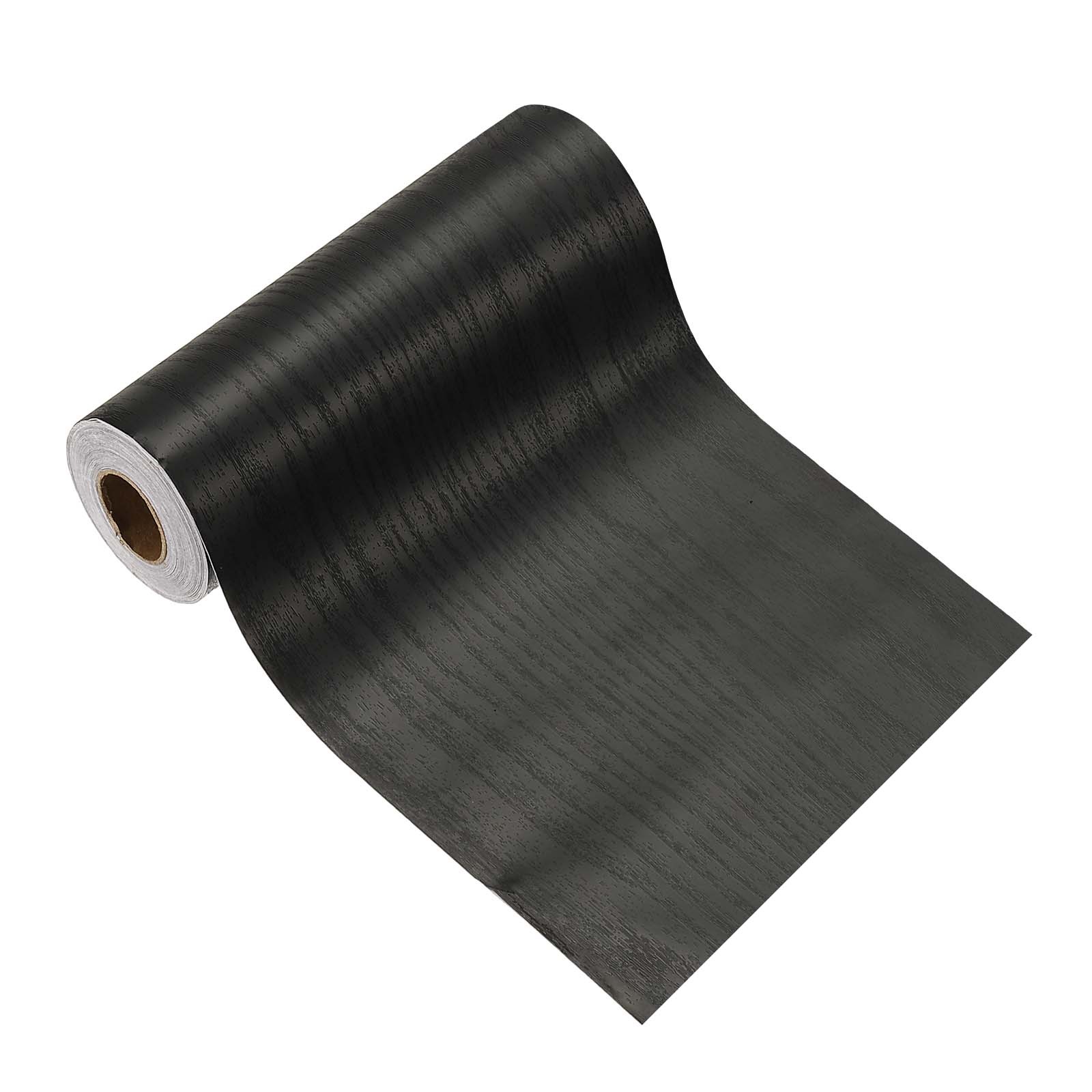 2" x 32 ft Wood Grain Tape, Self-Adhesive Texture Repair Tape Black Wood Grain