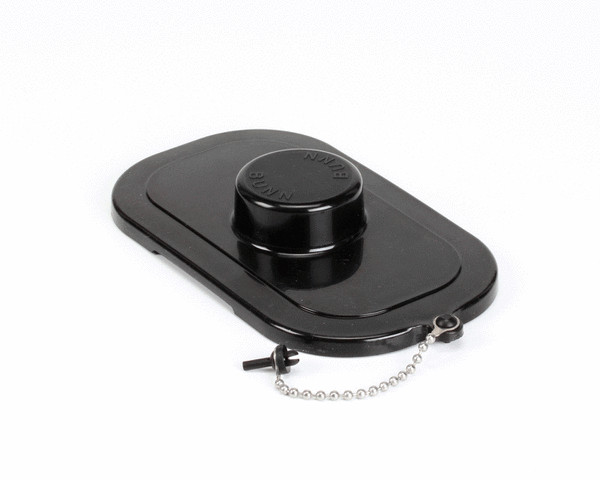 12981.0001 Bunn Lid/Chain Kit, Pour-In Black Genuine OEM BU12981.0001