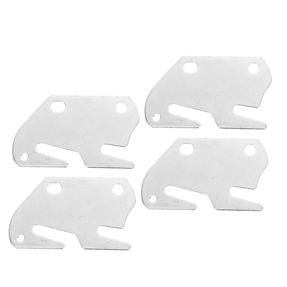 4Pcs Reliable Silver Bed Hardware Brackets for Universal Bed Frame Fixing