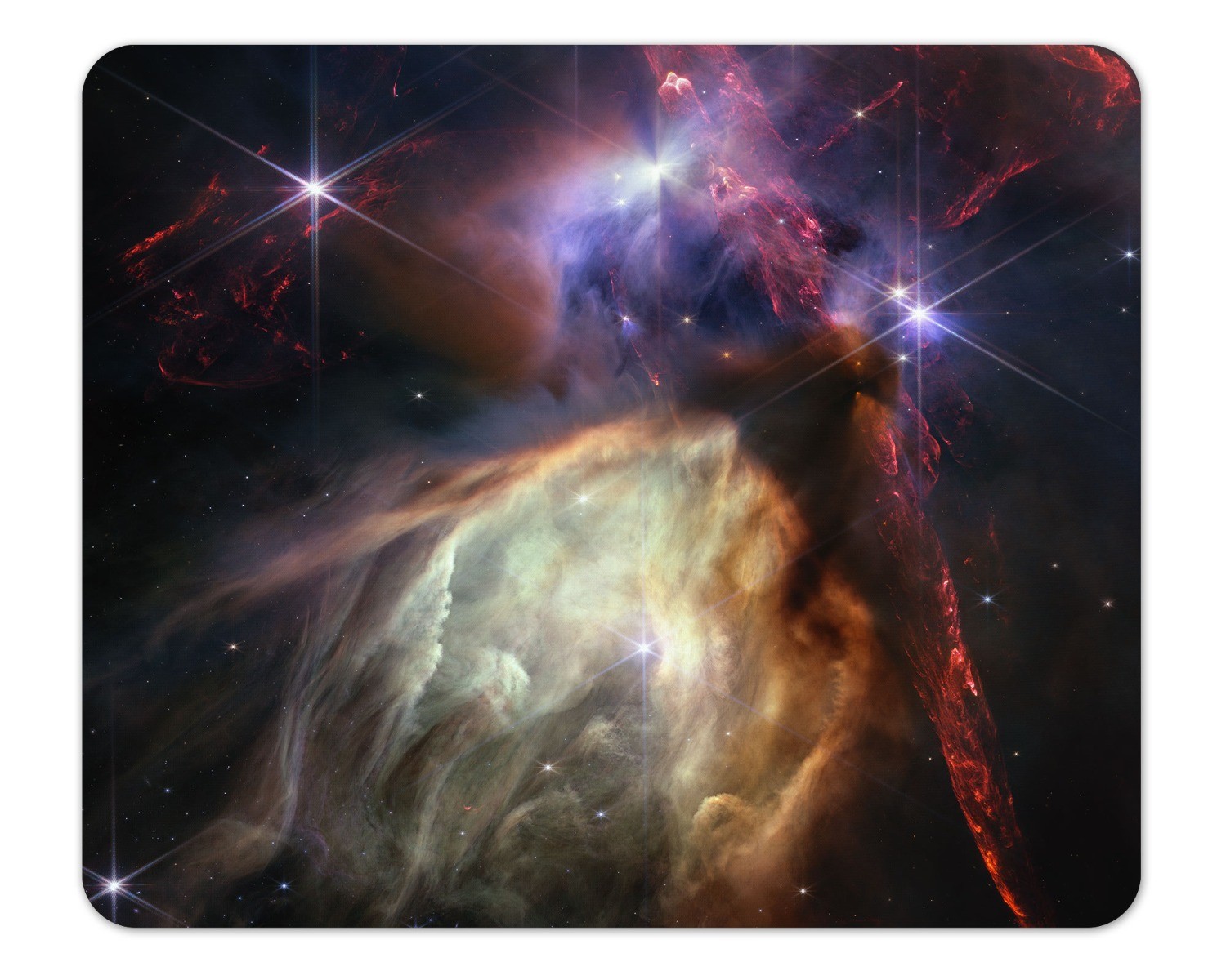 James Webb Telescope Rho Ophiuchi Mouse Pad 1/8 Thick