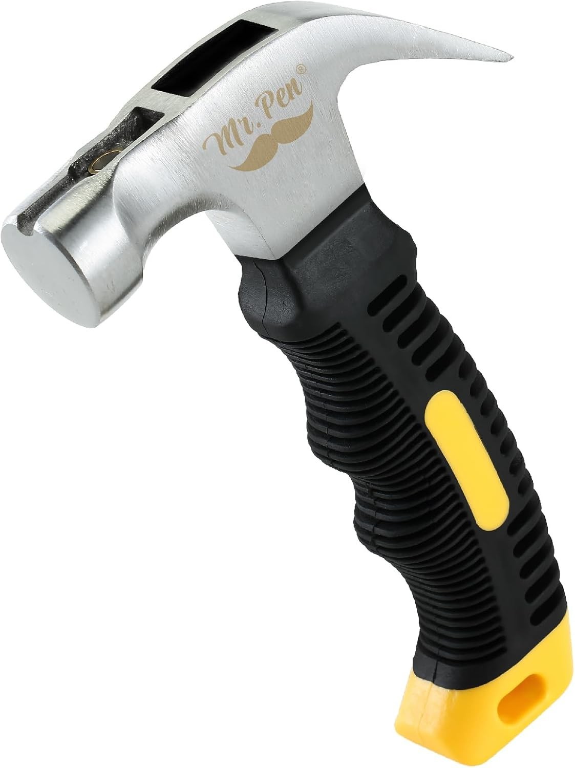 Durable 8oz Yellow Magnetic Nail Hammer - Perfect for Ladies' DIY Projects