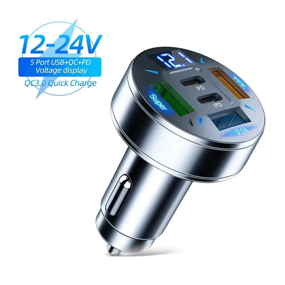 38W Dual USB PD Type-C Car Charger Fast Adapter For iPhone 17 16 15 14 13 11 XR