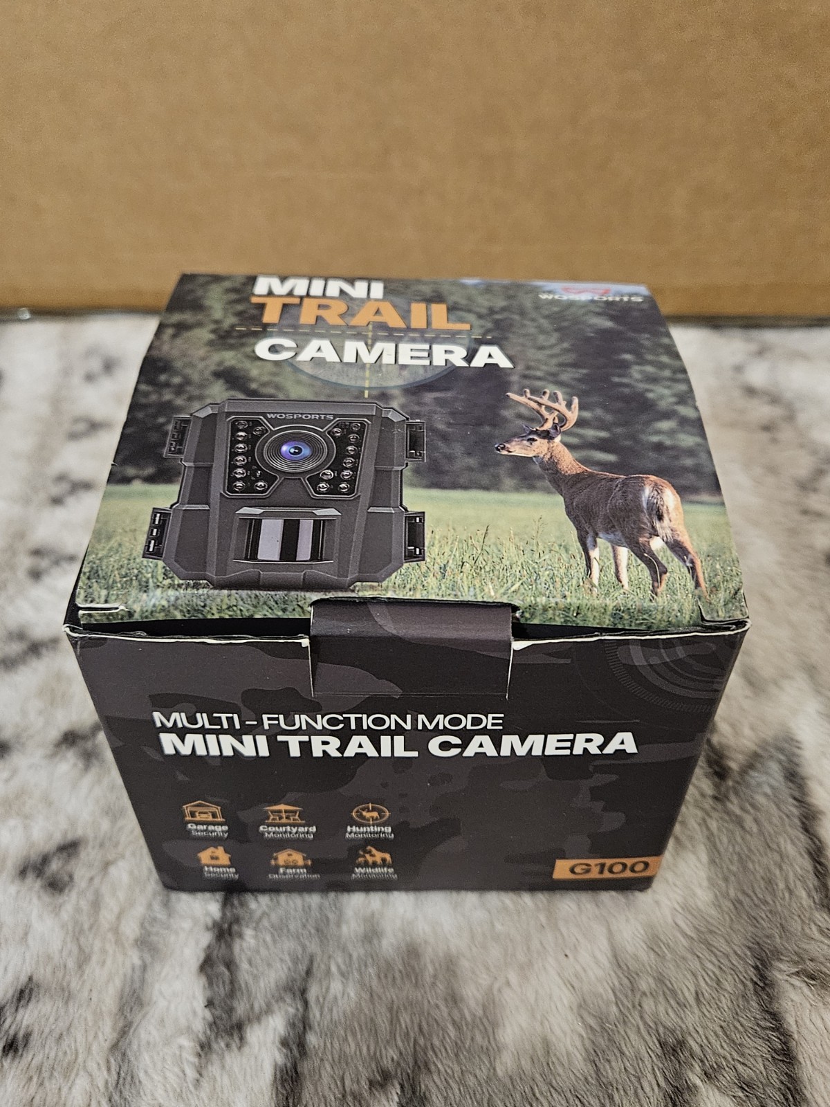 WOSPORTS Mini Trail Camera 24MP 1080P HD Game Camera with Night Vision Motion Ac