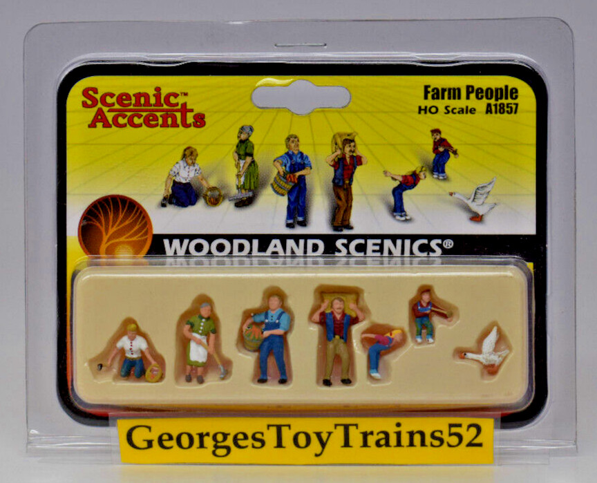 WOODLAND SCENICS HO GAUGE 1:87 SC FARM PEOPLE 7-PIECE SET A1857 NIP MSRP $19