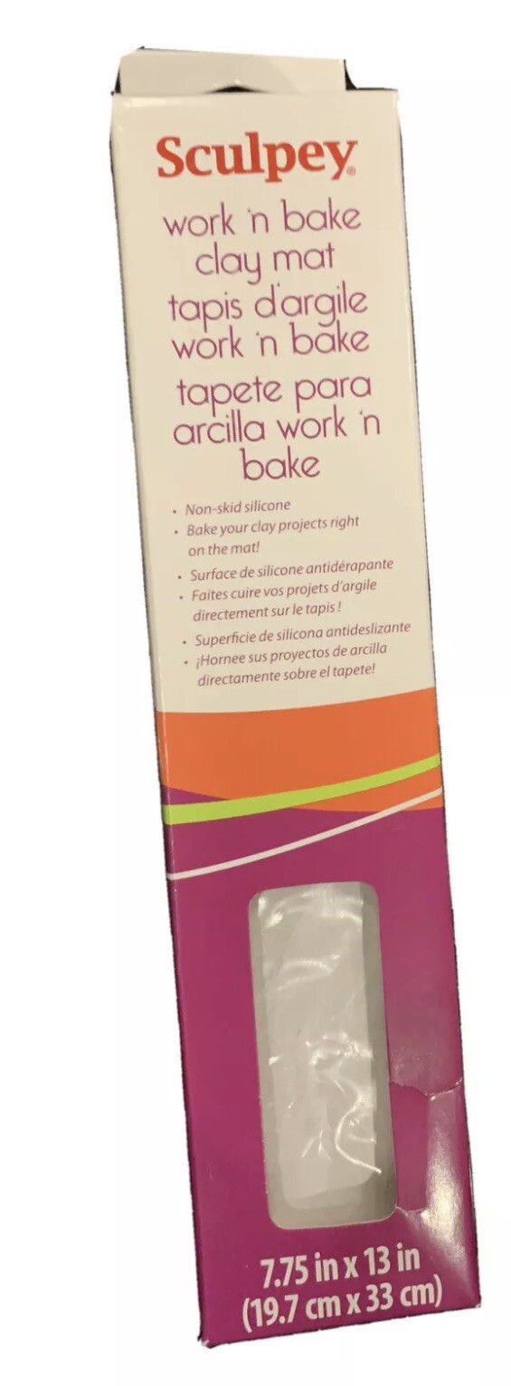 Sculpey AS2055 PolyForm Work N Bake CLAY MAT 7.75” X13”Crafts New In Box