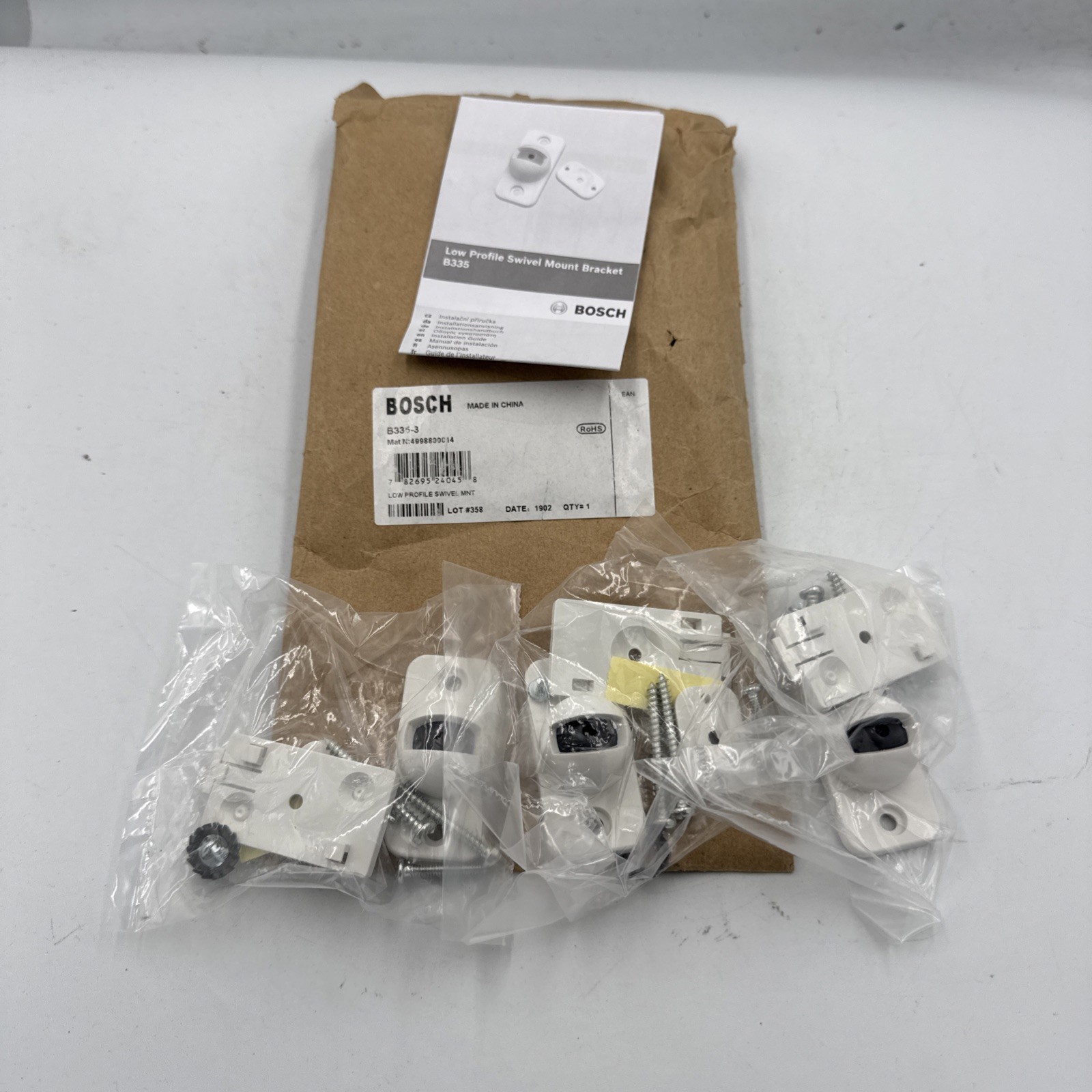 Bosch Low Profile Swivel Mount B335-3 (Pack of 3)