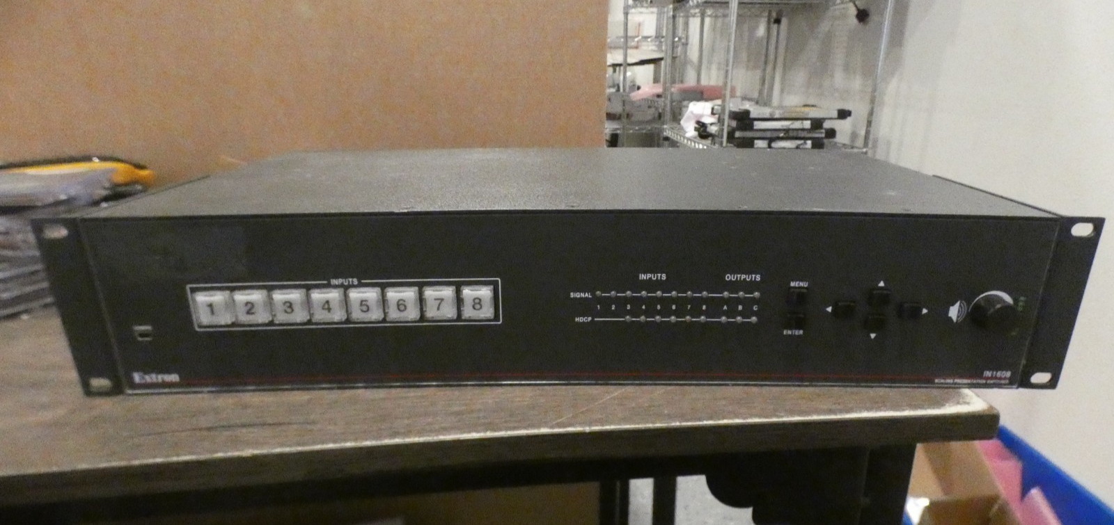 Extron IN1608 MA Scaling Presentation Switcher w/HDMI VGA DTP LAN 8-Inputs