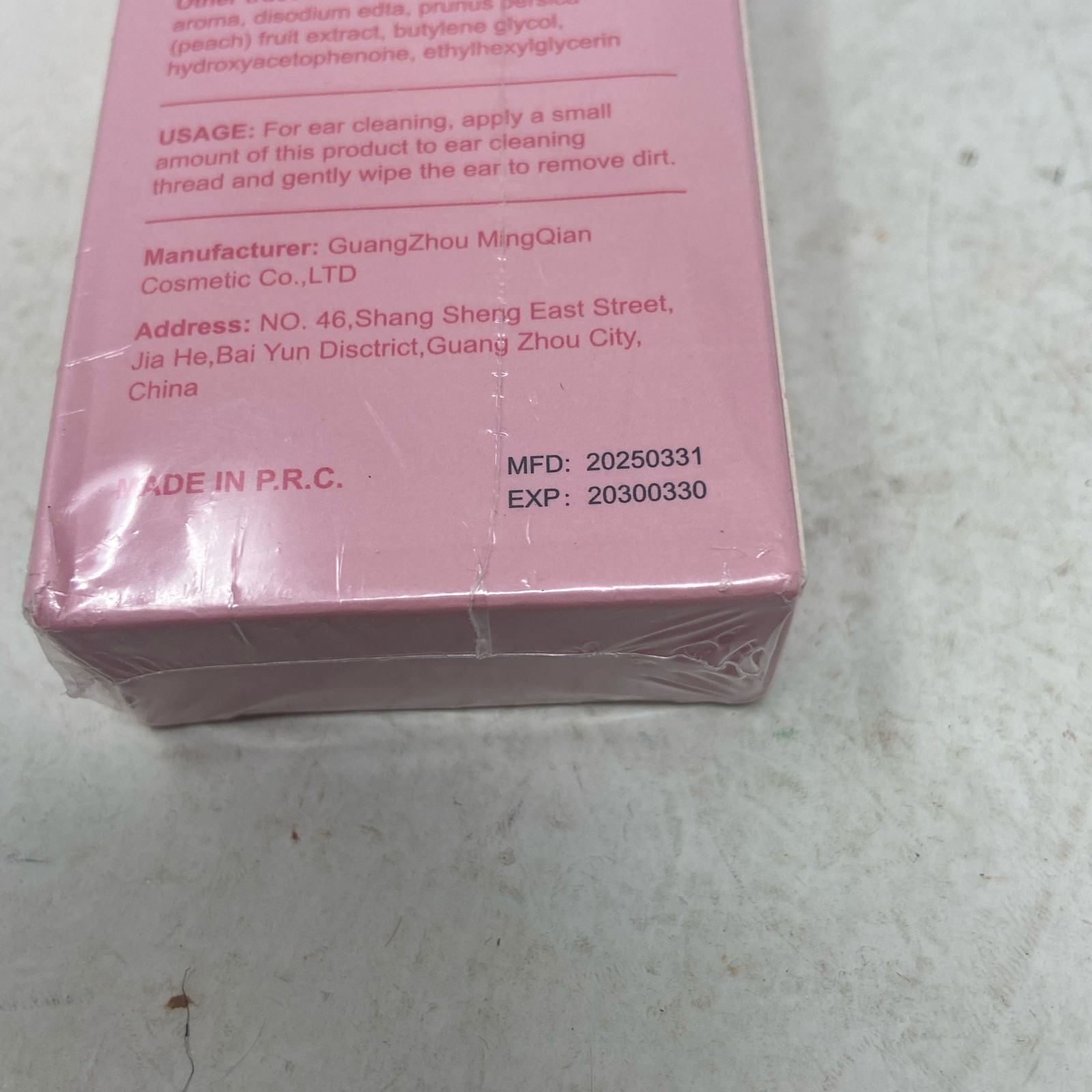 AKISEY Peach Ear Piercing Cleaner Kit w/ 60 Floss Threads