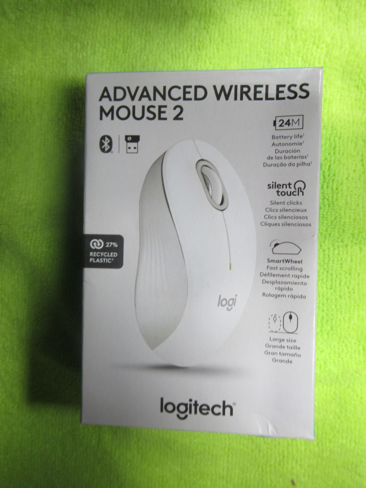 Logitech Advanced Wireless Mouse 2 Silent Touch Wireless Bluetooth