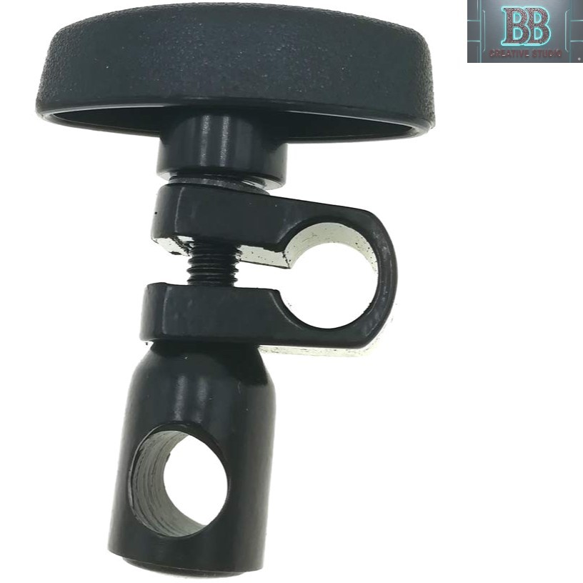 Durable Black Sleeve Swivel Clamp for Magnetic Stands & Dial Indicators, 10mm