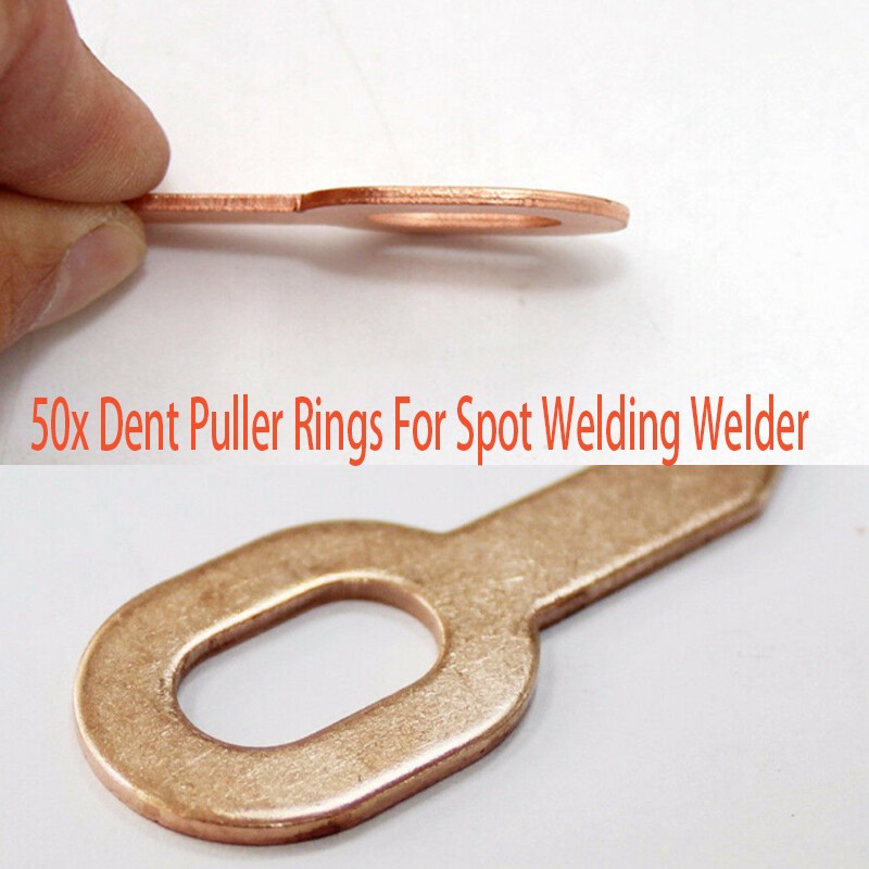 50x Dent Puller Rings Kit For Spot Welding Welder Car Body Panel Pulling Washer.