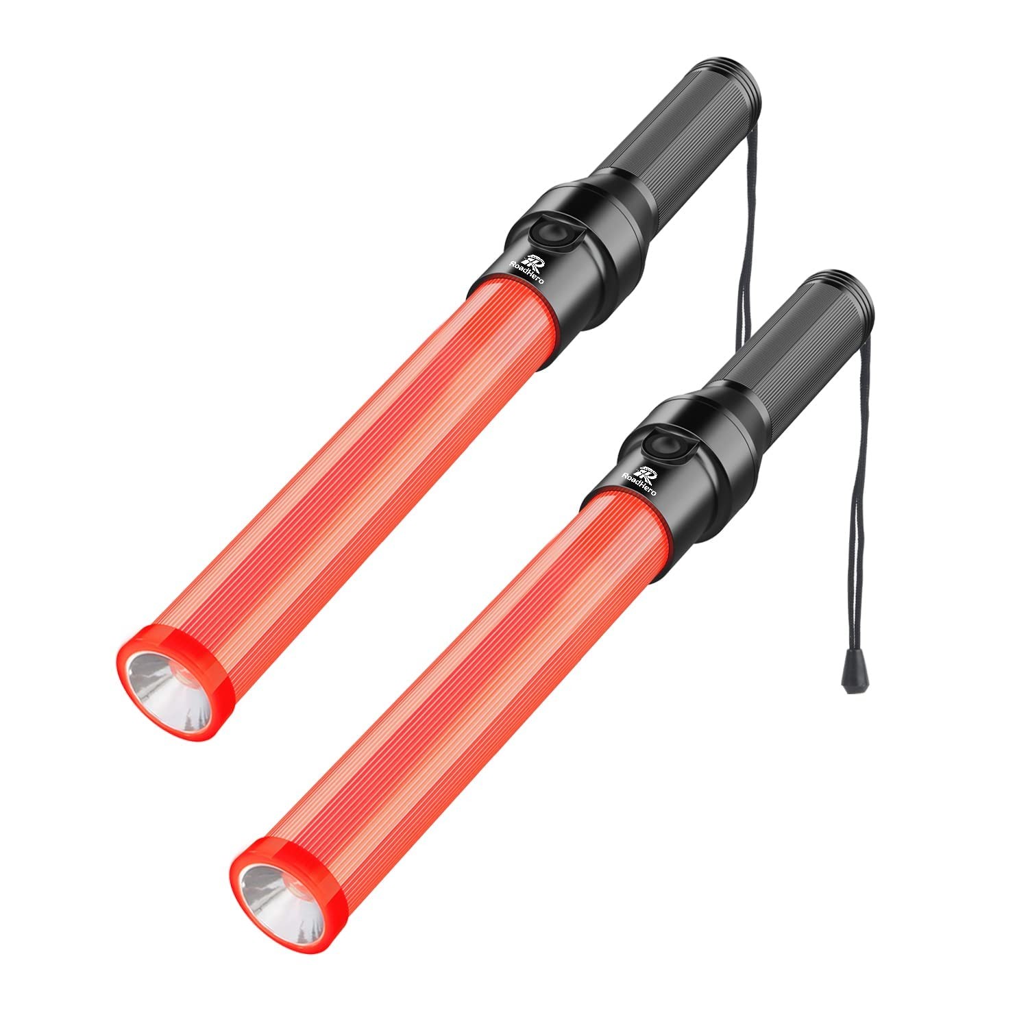 RoadHero 2 Pack Traffic Wand, 16 Inch Led 2 of 16 inch, Red
