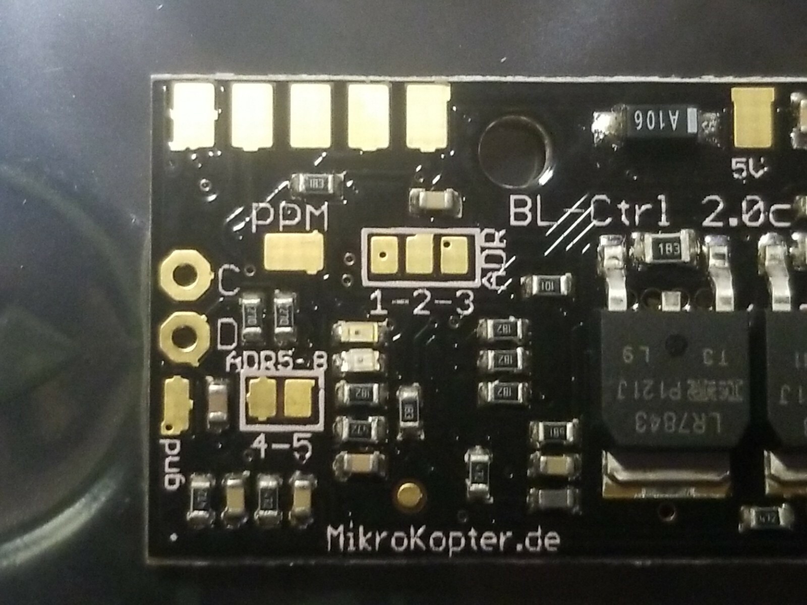 8 BL-Ctrl V2.0 Mikrocopter Brushless Speed controller + 2.5v Flight Controller
