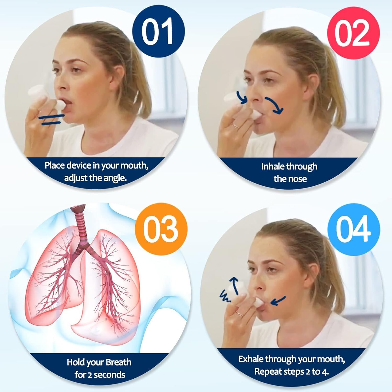 "Lung Expansion and Mucus Clearance Device with Acapell Flutter Valve "