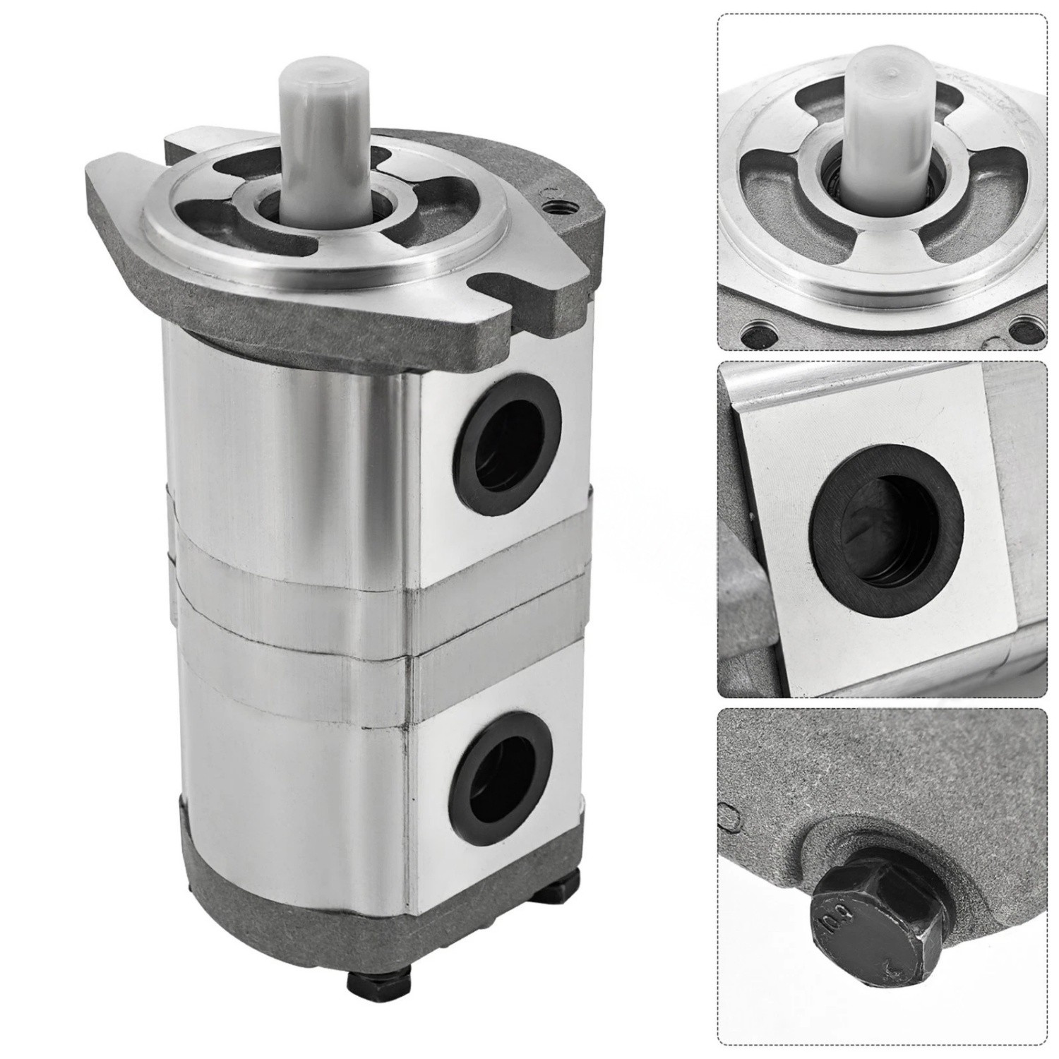 Shaft 15.87mm For Hydraulic Tandem Double Gear Pump Replacement HGP-33A-F6/6R